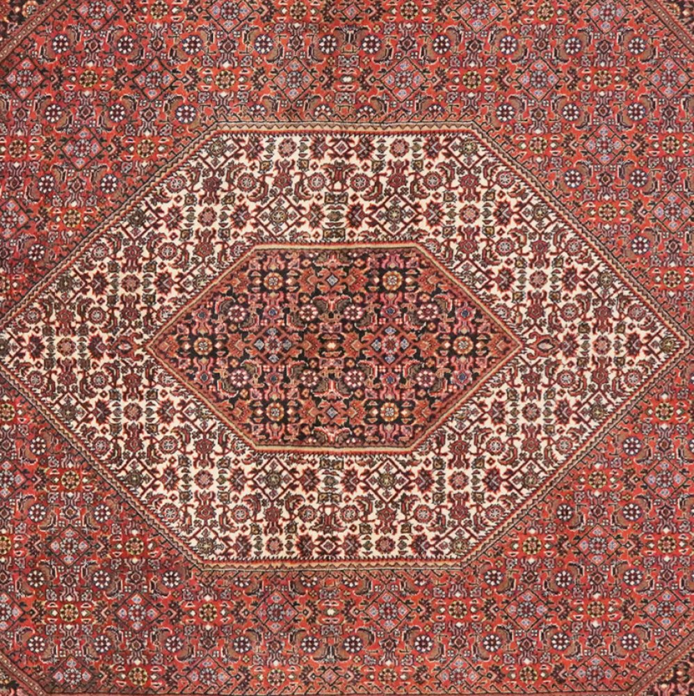 Bidjar Bookan — Hand-knotted, 145x227 cm, Red, 100% Virgin Wool | View 4