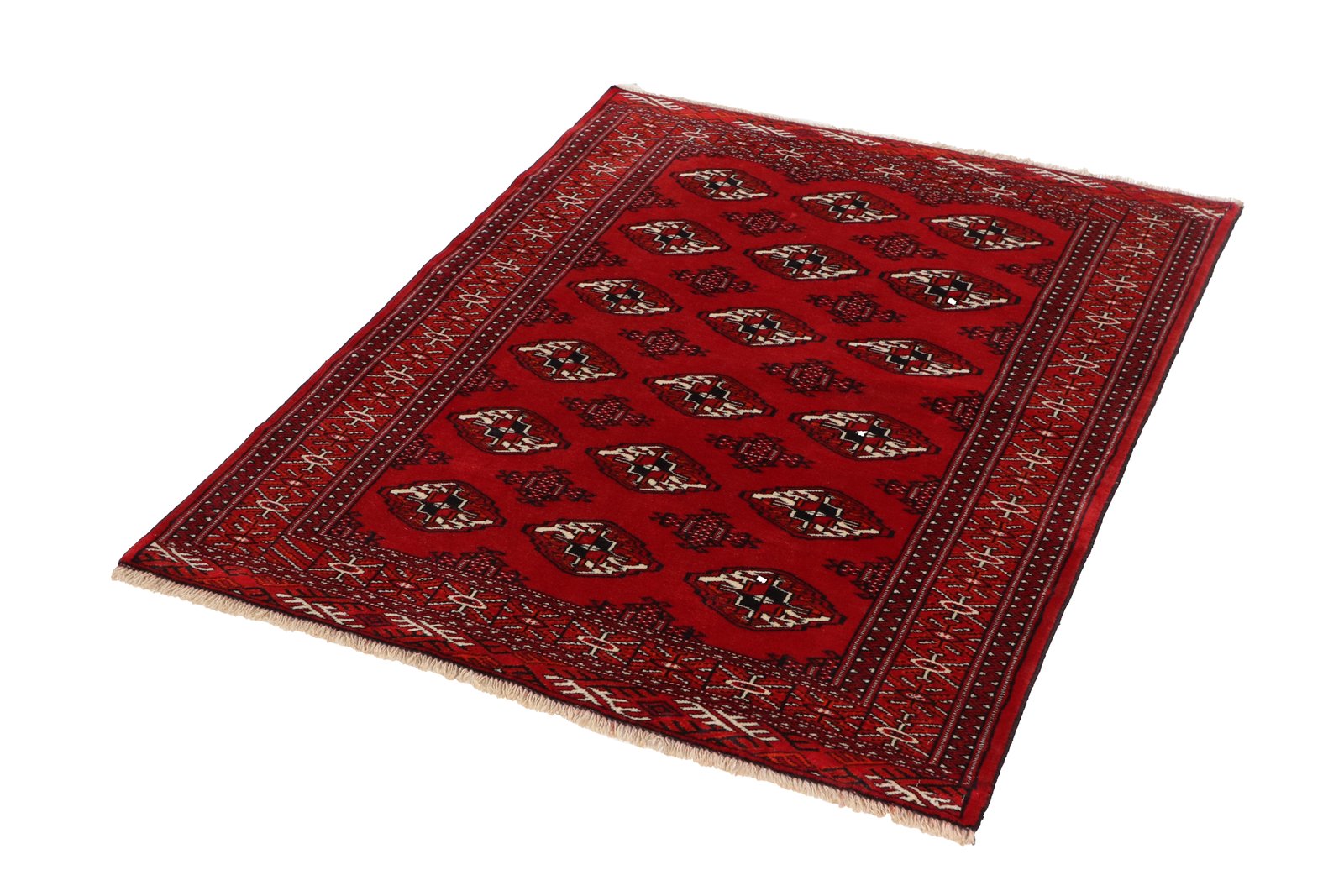 Turkman — Hand-knotted, 107x137 cm, Red, 100% Virgin Wool | View 5