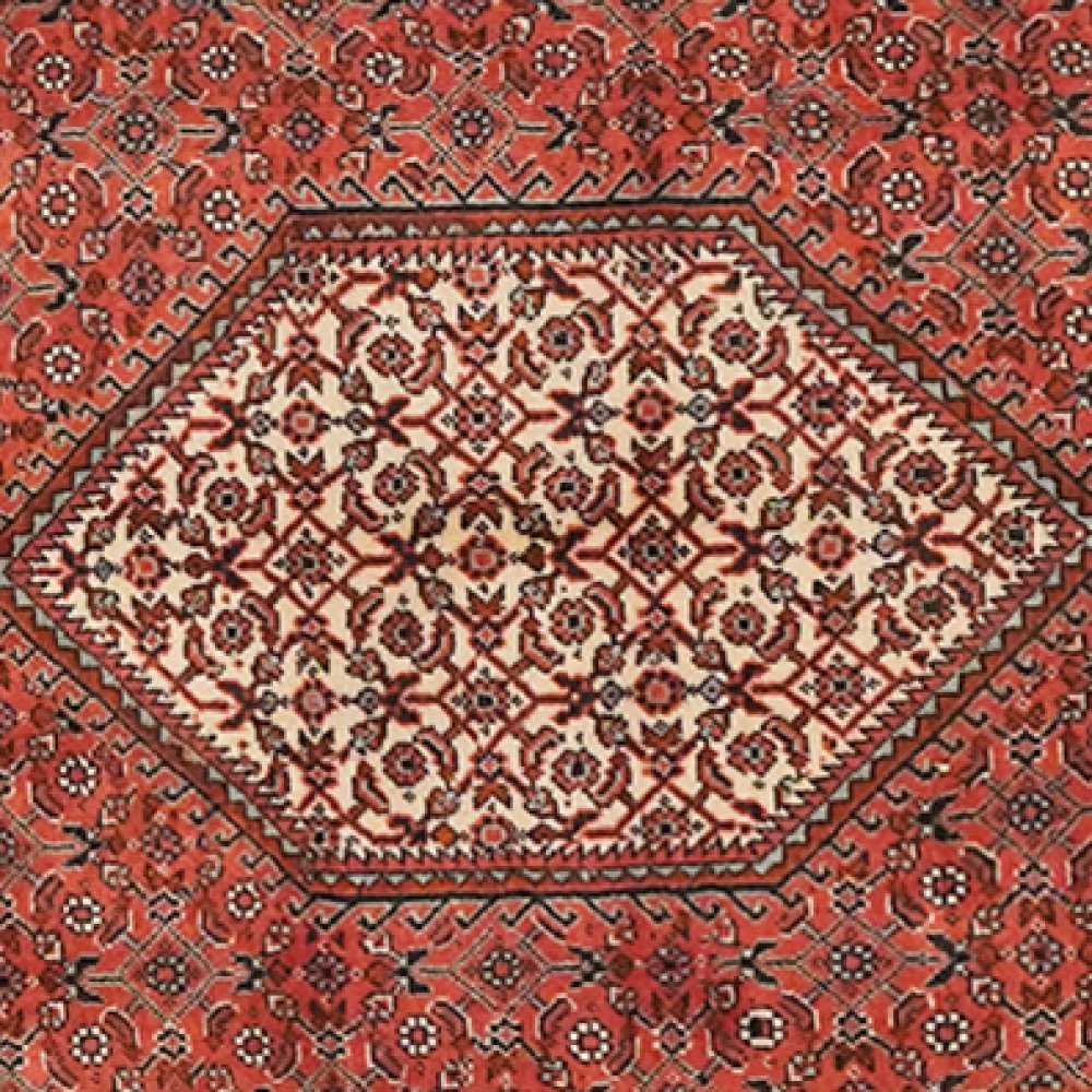 Bidjar Bookan — Hand-knotted, 73x207 cm, Red, 100% Virgin Wool | View 4