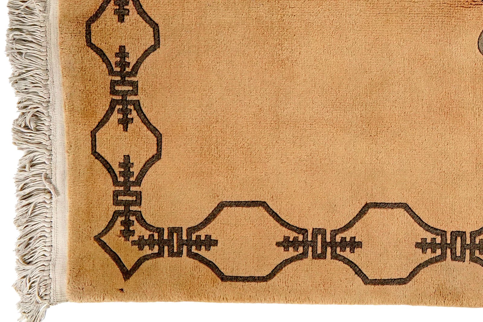 China — Hand-knotted, 122x183 cm, Beige, 100% Virgin Wool | View 3