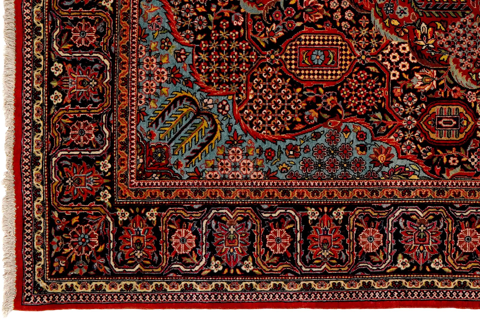 Kashan — Hand-knotted, 133x207 cm, Blue, 100% Virgin Wool | View 3