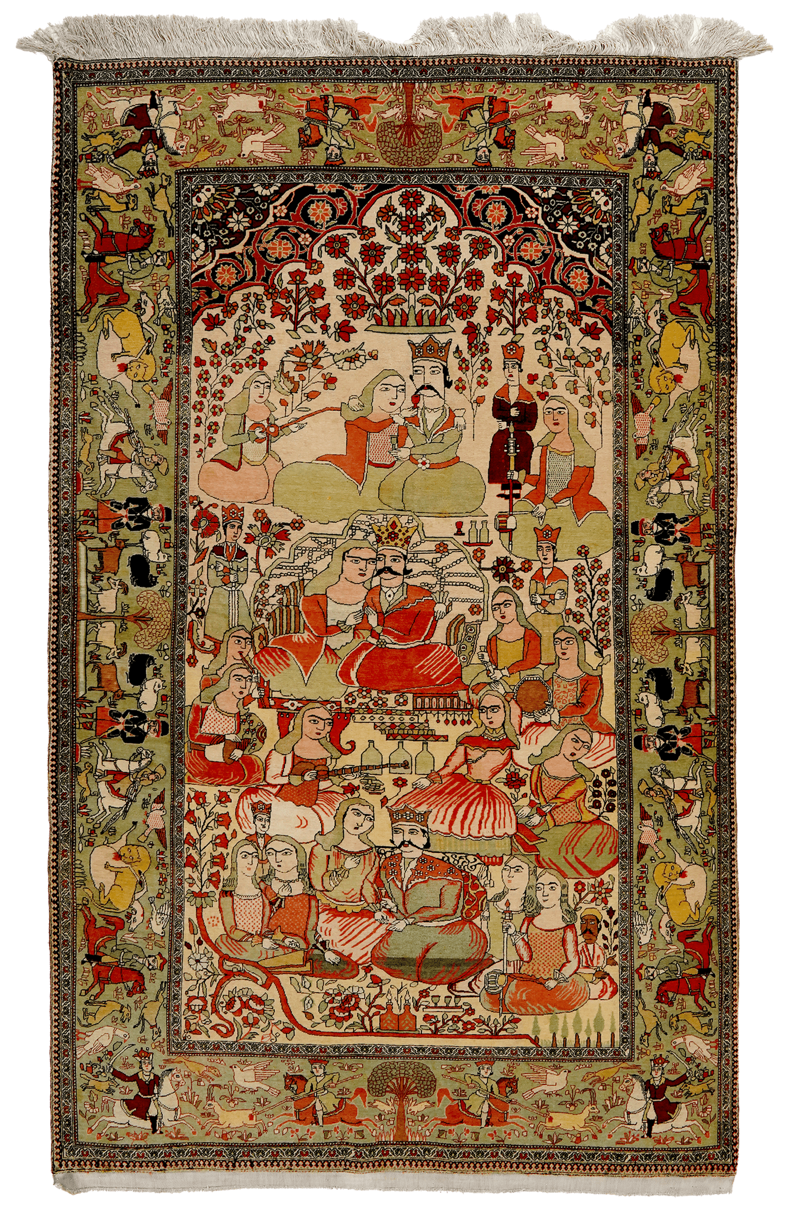 Teheran — Hand-knotted, 124x205 cm, Beige, 100% Virgin Wool | Main view