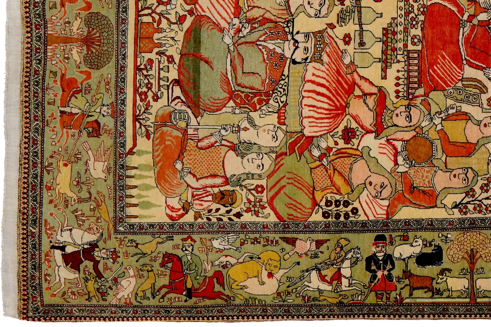 Teheran — Hand-knotted, 124x205 cm, Beige, 100% Virgin Wool | View 3