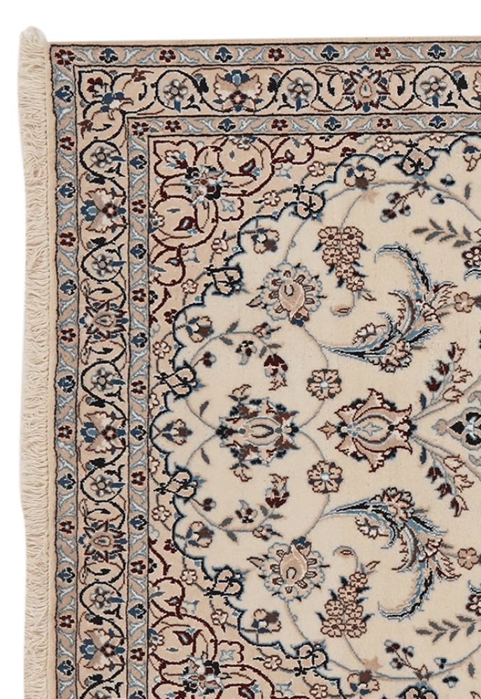 Nain 9La — Hand-knotted, 115x186 cm, Beige, 100% Virgin Wool | View 3