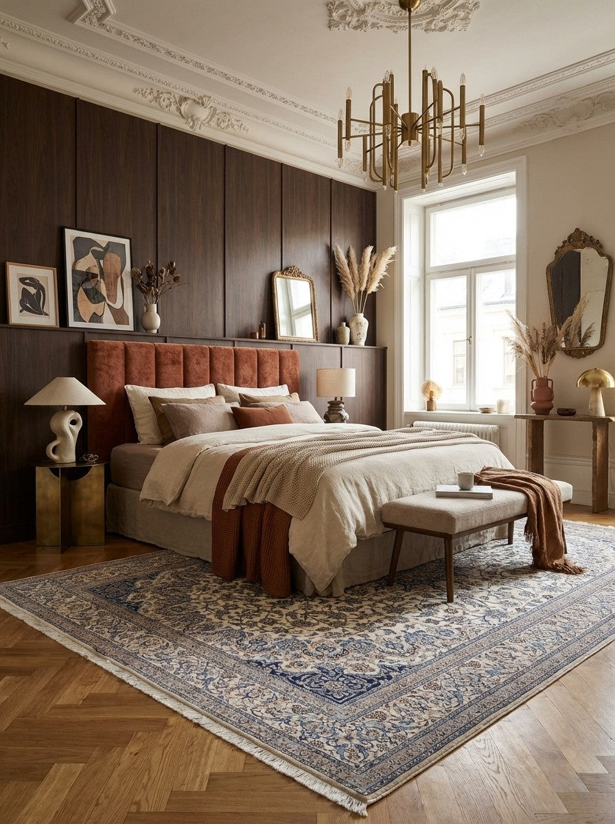 Nain 6La — Hand-knotted, 200x302 cm, Beige, 100% Virgin Wool | Back view