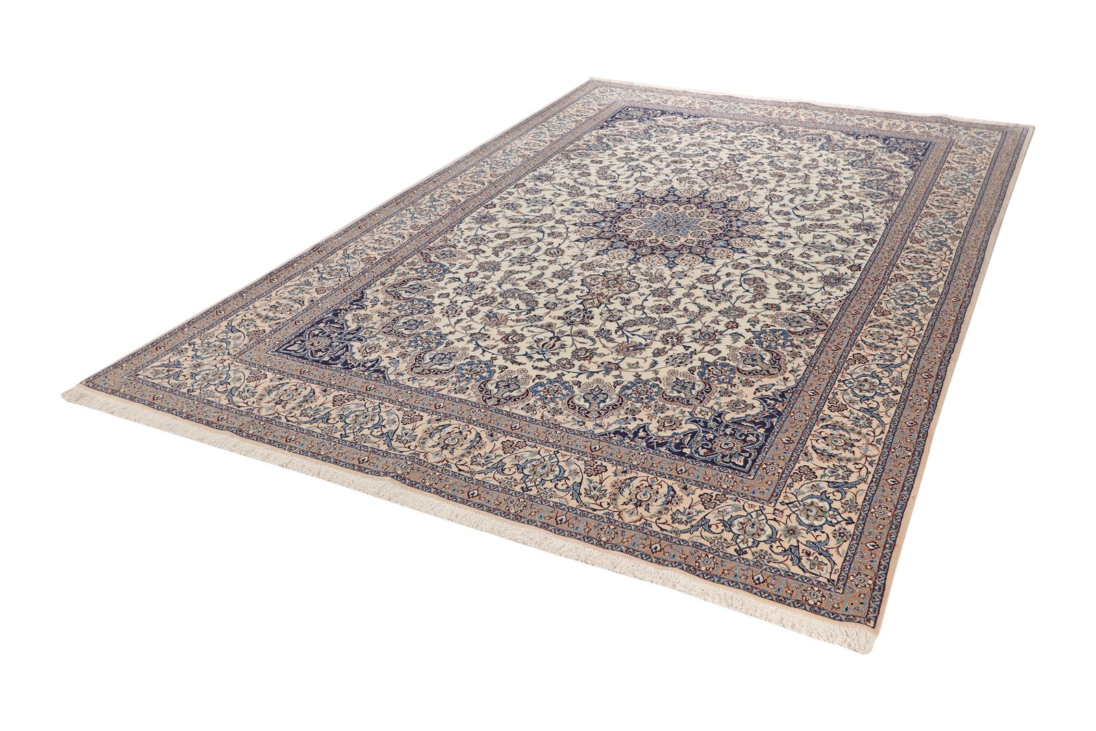 Nain 6La — Hand-knotted, 200x302 cm, Beige, 100% Virgin Wool | View 5