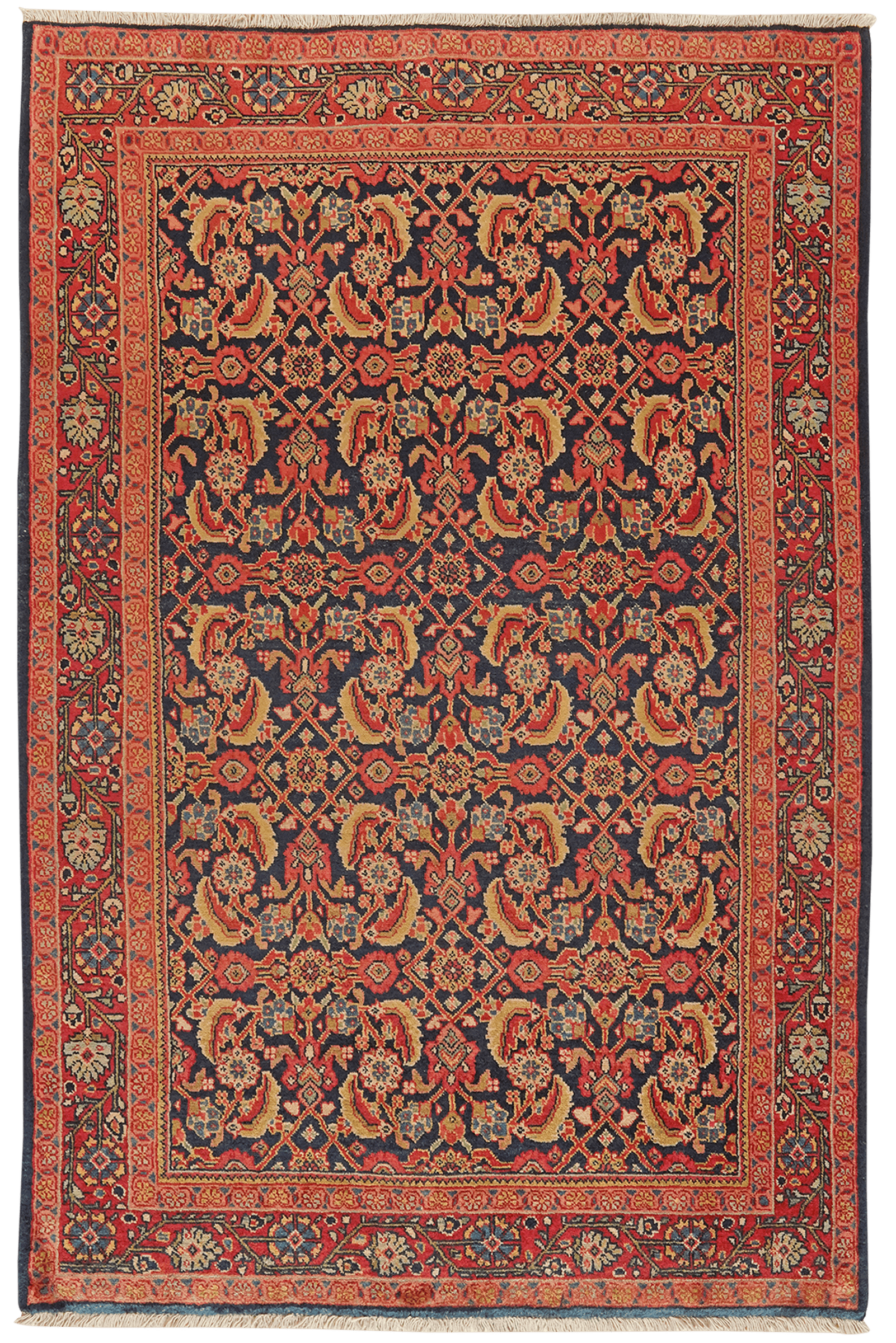 Mohadjeran — Hand-knotted, 132x198 cm, Blue, 100% Virgin Wool | Main view