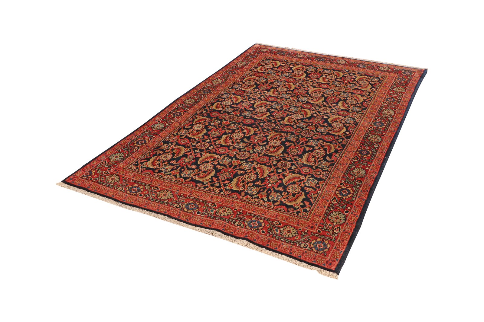 Mohadjeran — Hand-knotted, 132x198 cm, Blue, 100% Virgin Wool | View 5