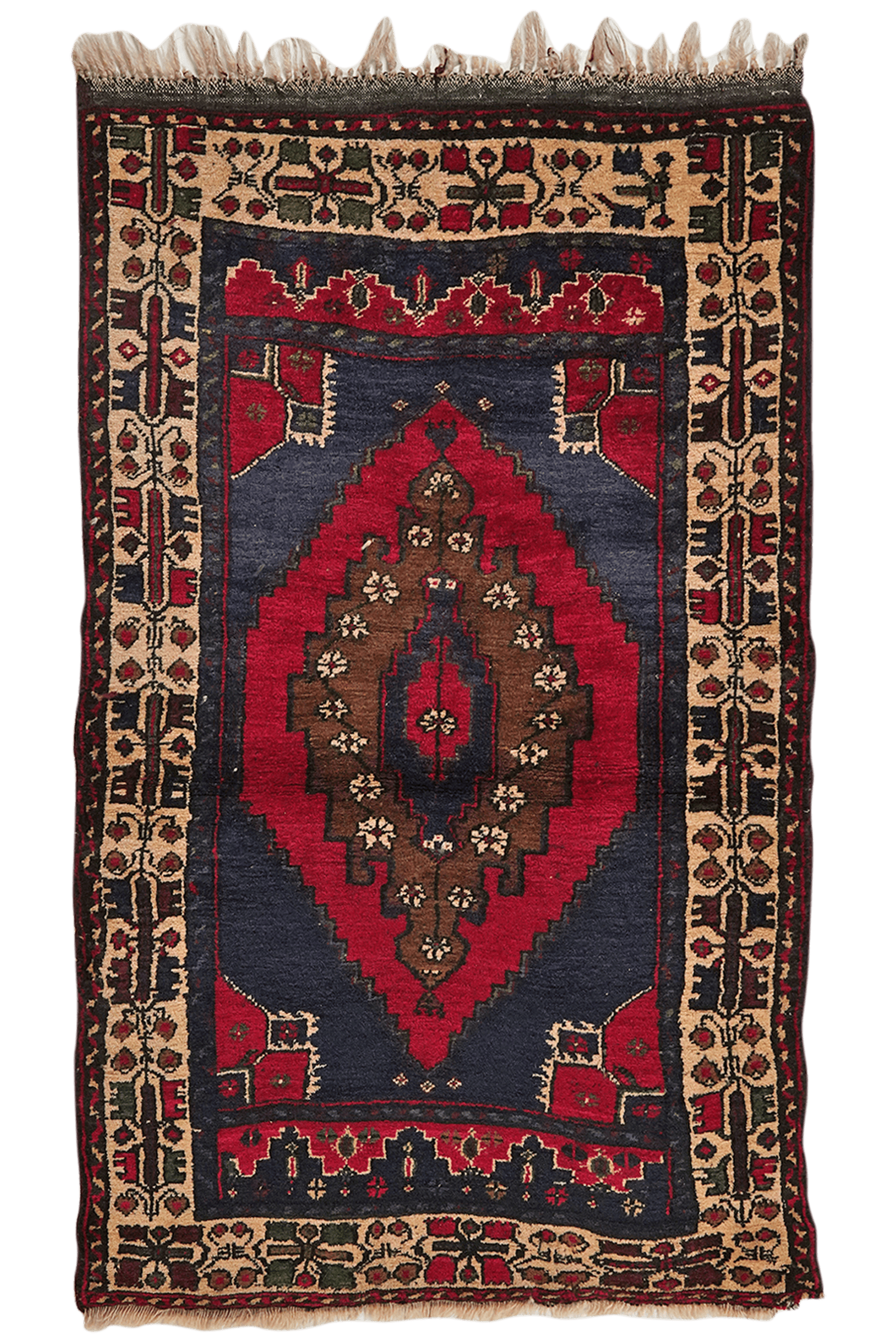 Konya — Hand-knotted, 84x130 cm, Red, 100% Virgin Wool | Main view