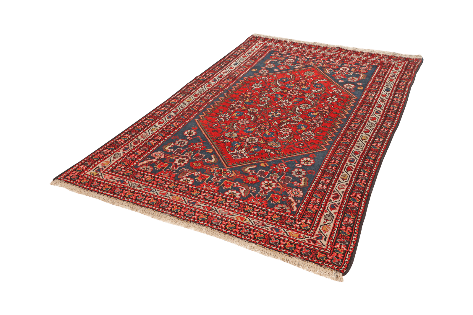 Malayer — Hand-knotted, 130x200 cm, Red, 100% Virgin Wool | View 5