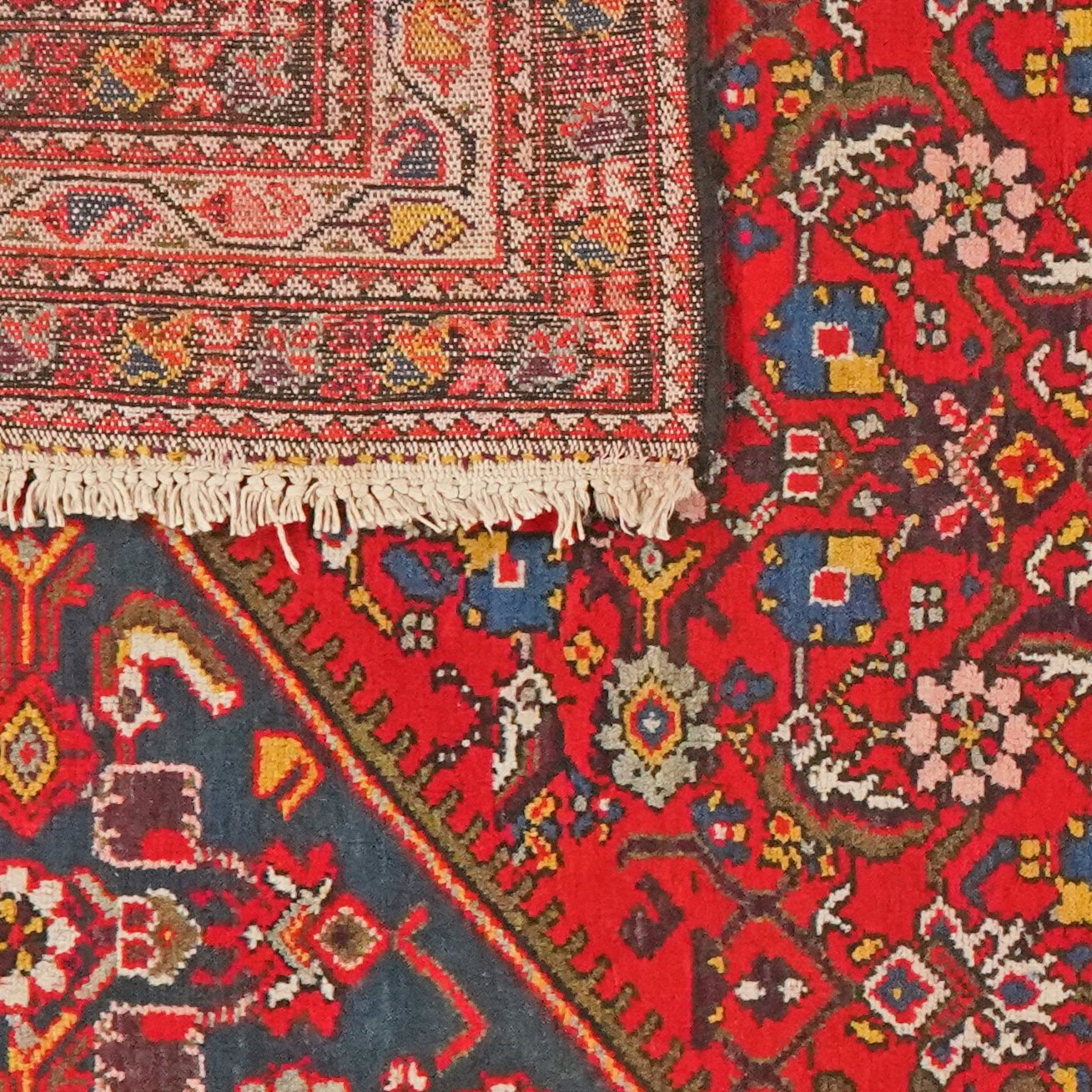 Malayer — Hand-knotted, 130x200 cm, Red, 100% Virgin Wool | View 6