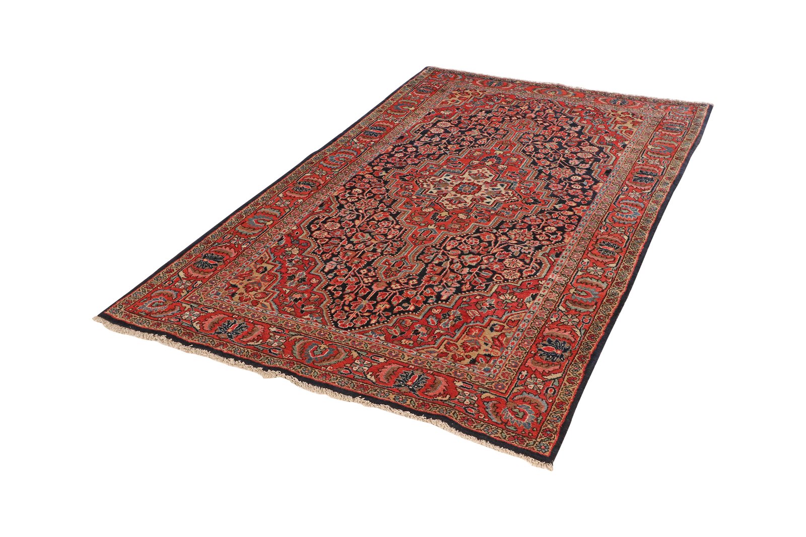 Djozan — Hand-knotted, 125x205 cm, Blue, 100% Virgin Wool | View 5