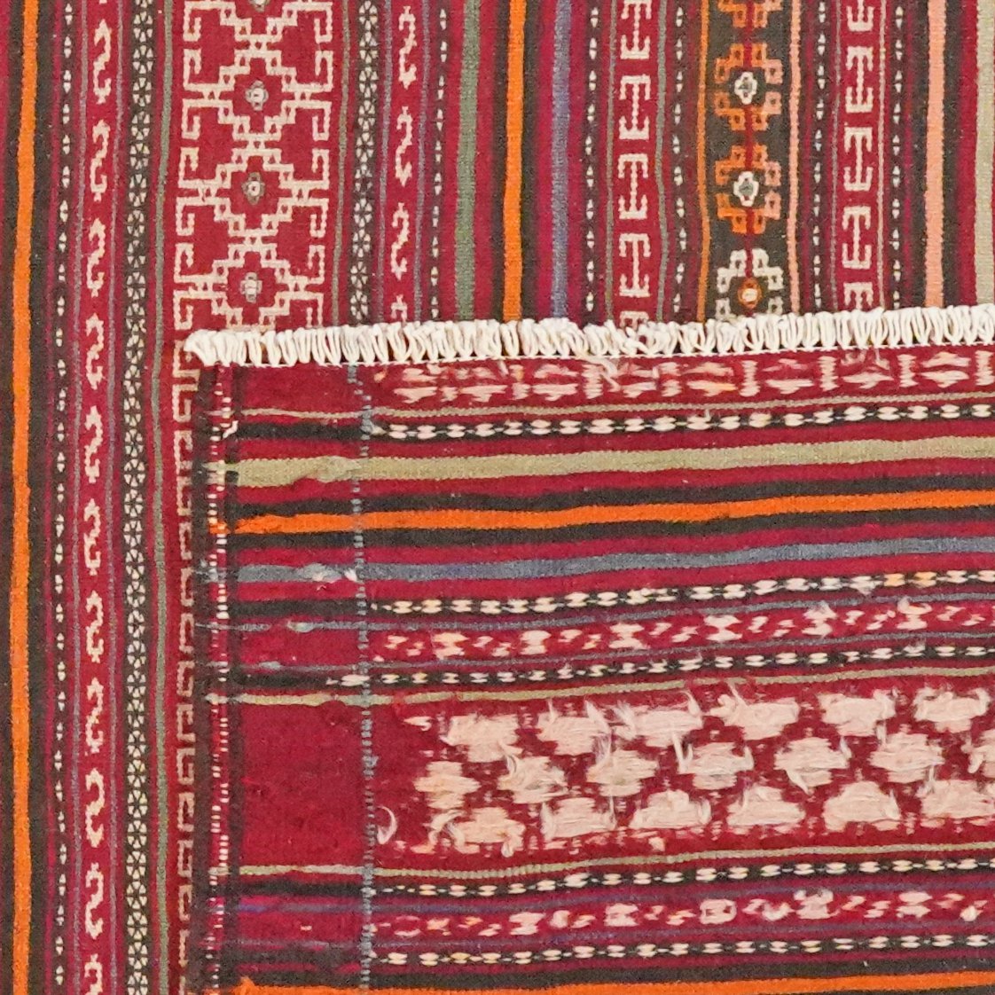 Kelim Kordi Old — Handmade, 170x277 cm, Multicolor, 100% Virgin Wool | View 6