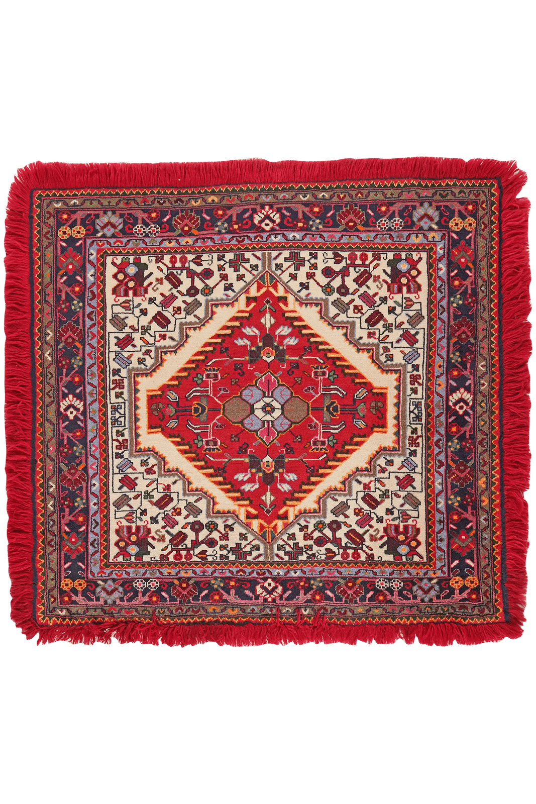Toysarghan — Hand-knotted, 126x115 cm, Beige, 100% Virgin Wool | Main view