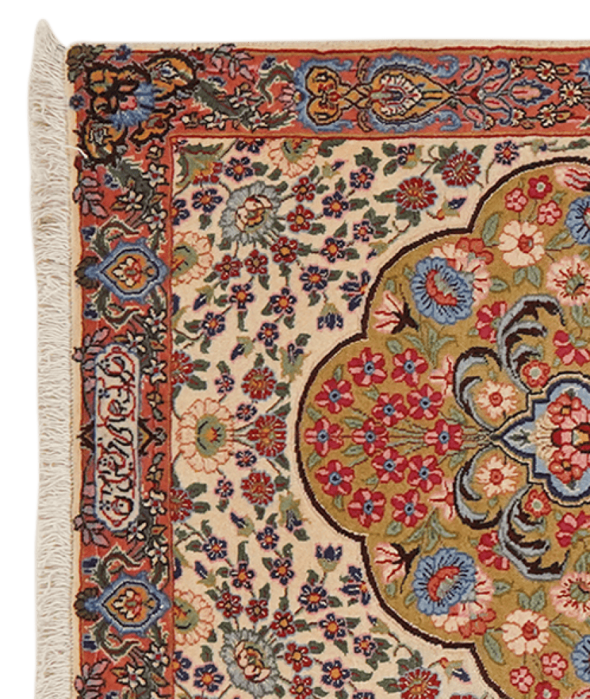 Ravar — Hand-knotted, 73x205 cm, Beige, 100% Virgin Wool | View 3