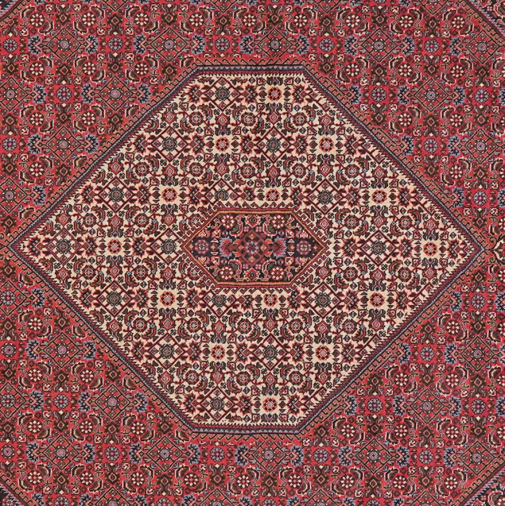 Bidjar Zandjan — Hand-knotted, 200x309 cm, Red, 100% Virgin Wool | View 4