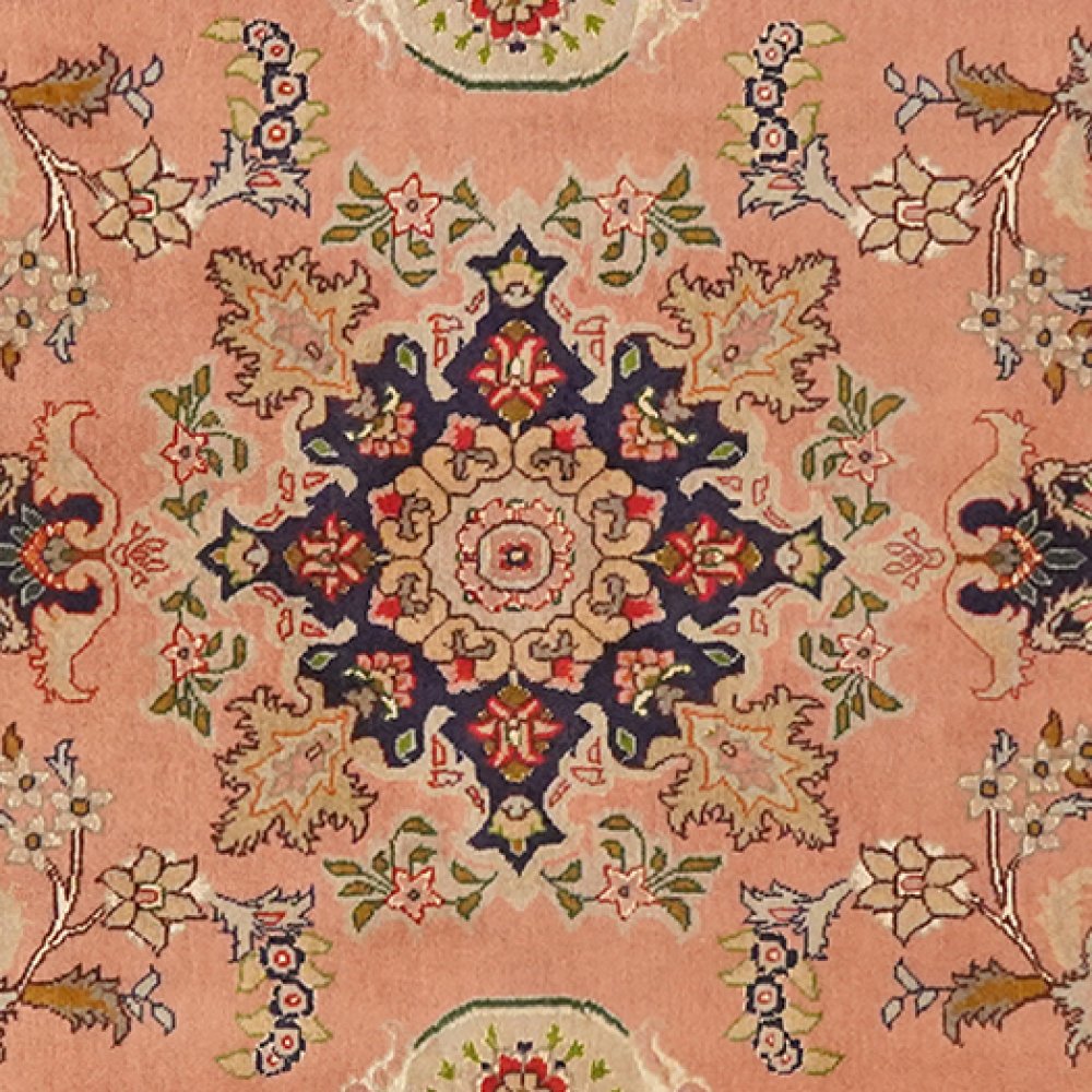 Tabriz 50 Raj — Hand-knotted, 83x196 cm, Red, 100% Virgin Wool | View 4