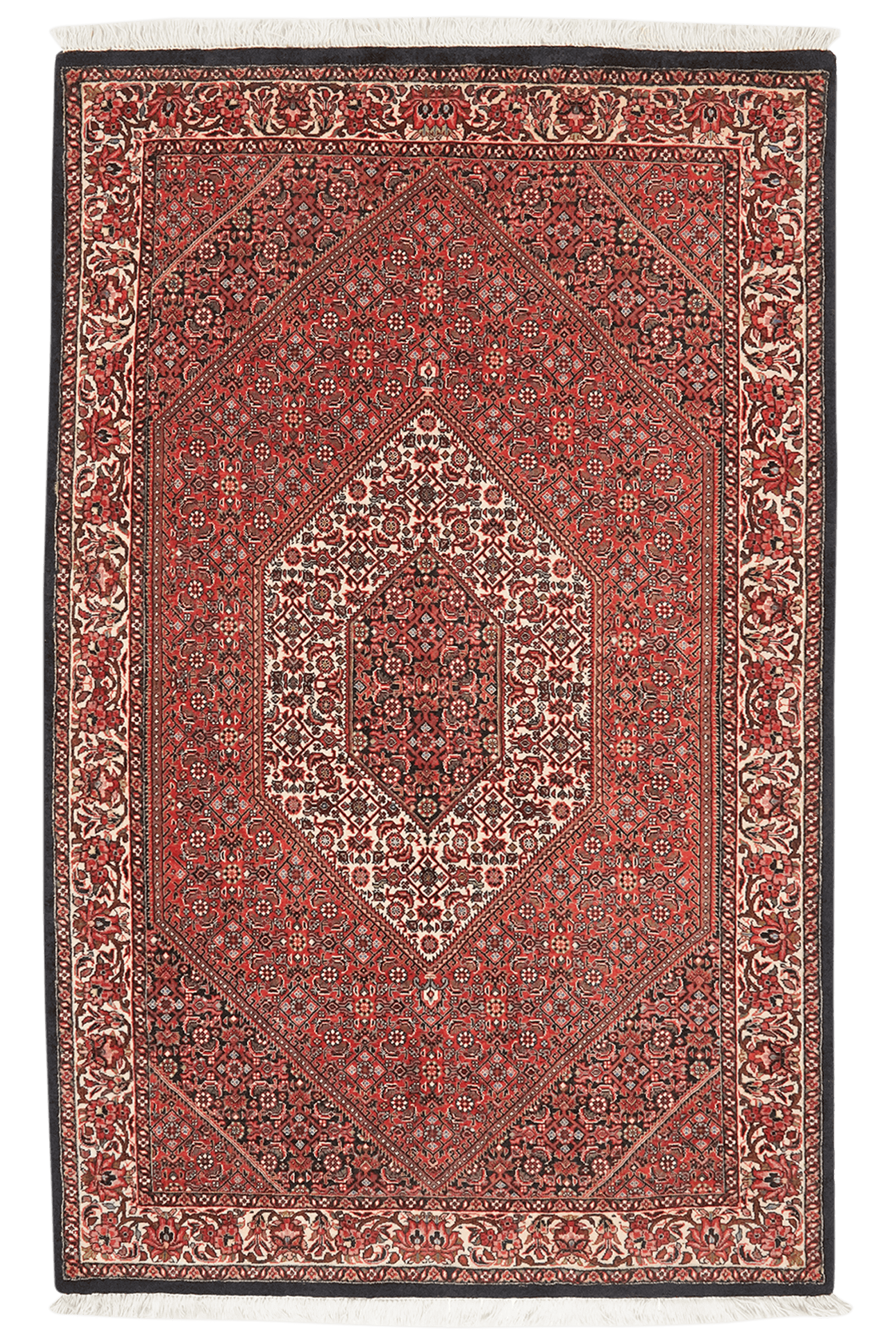 Bidjar Bookan — Hand-knotted, 113x180 cm, Red, 100% Virgin Wool | Main view