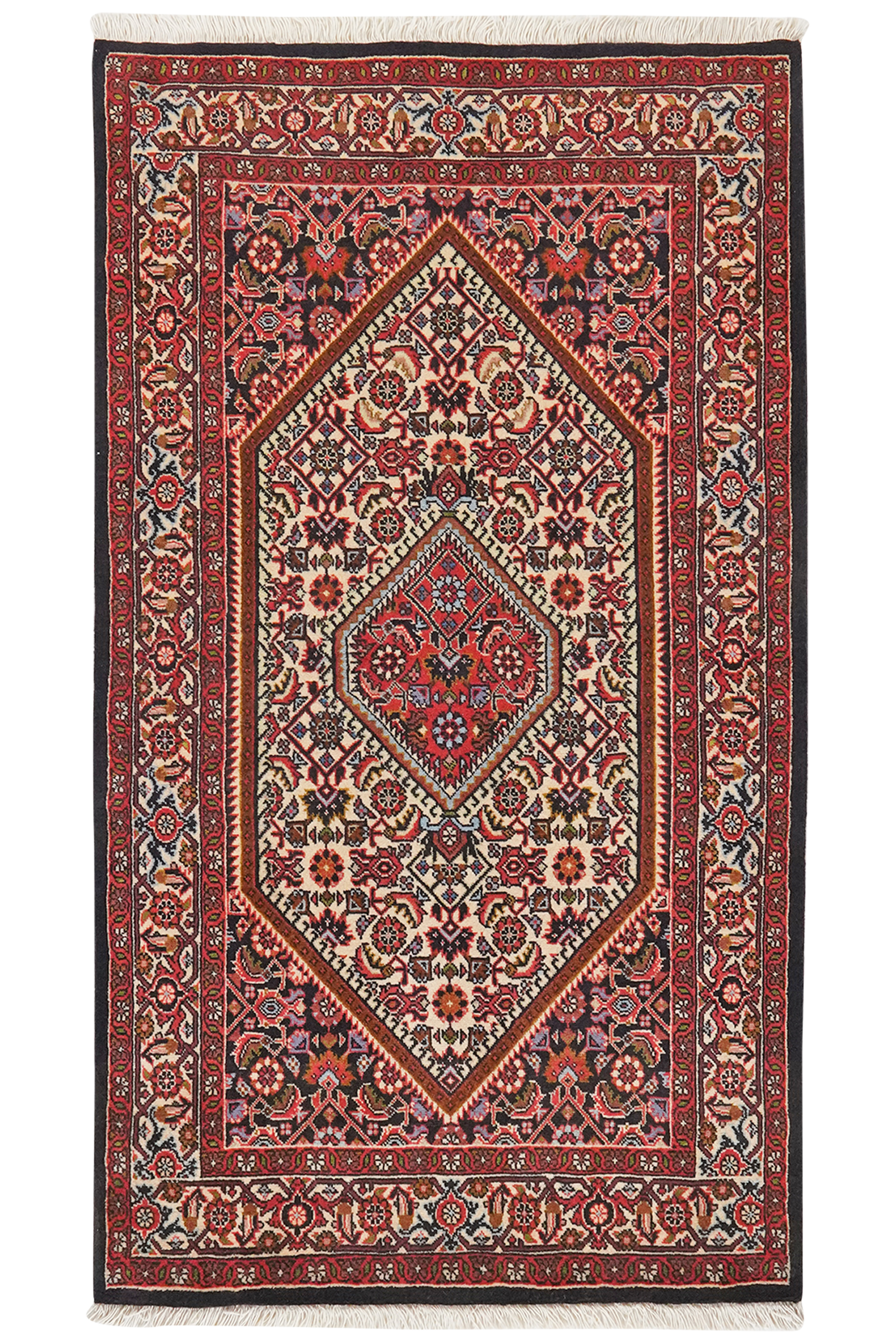 Bidjar Zandjan — Handgefertigt, 148x85 cm, Beige, 100% Virgin Wool | Main view