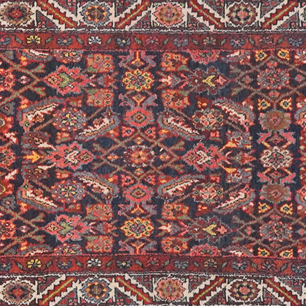 Feyzabad — Hand-knotted, 101x499 cm, Blue, 100% Virgin Wool | View 4