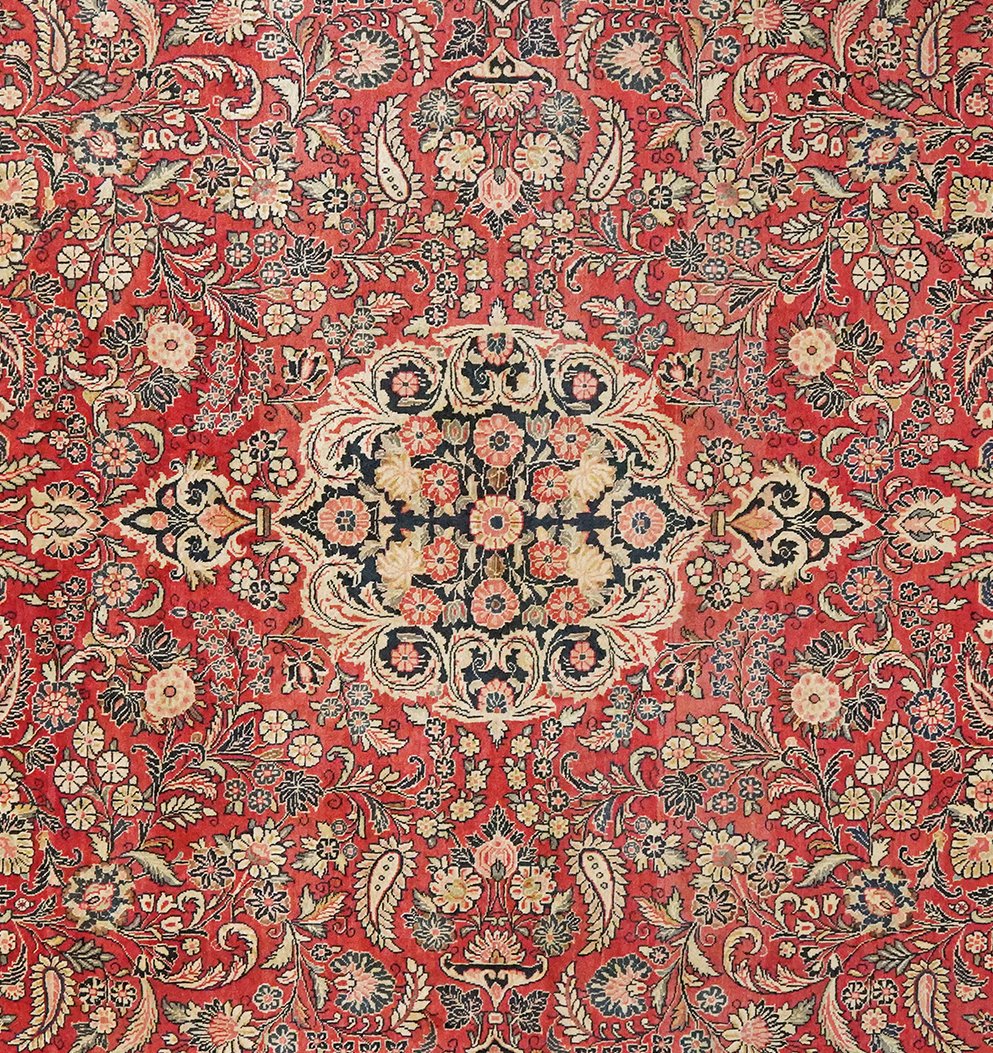 Mohadjeran — Hand-knotted, 268x365 cm, Red, 100% Virgin Wool | View 4