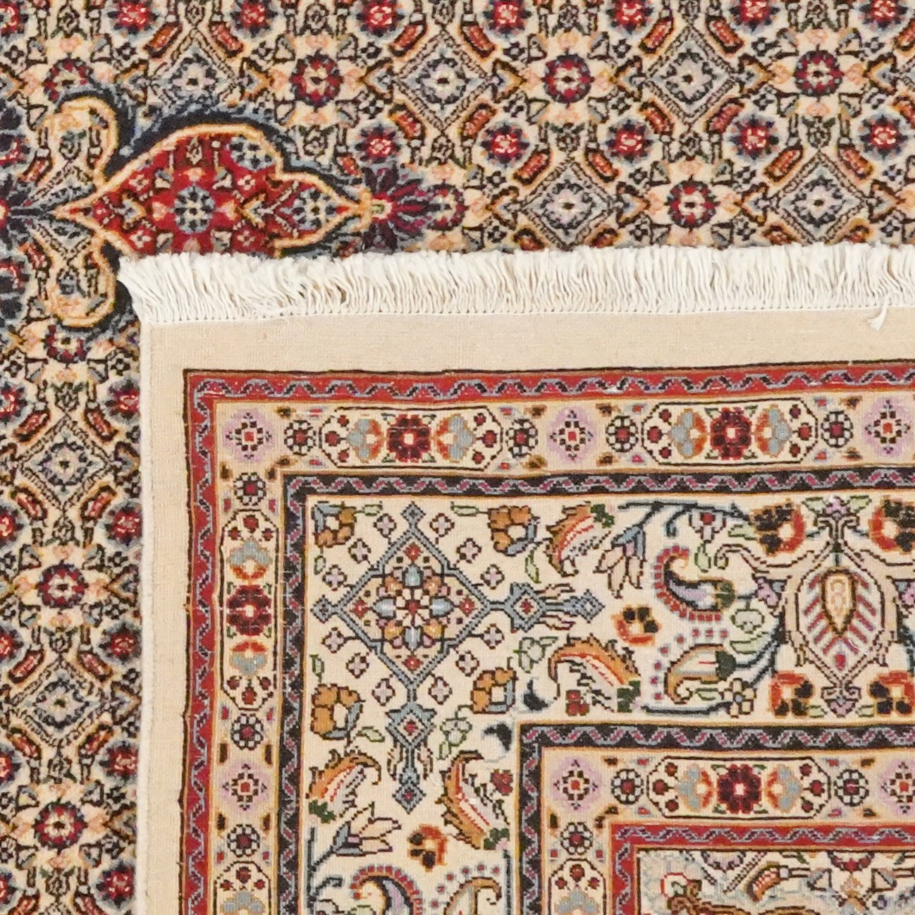 Moud Mahi — Hand-knotted, 194x251 cm, Brown, 100% Virgin Wool | View 6