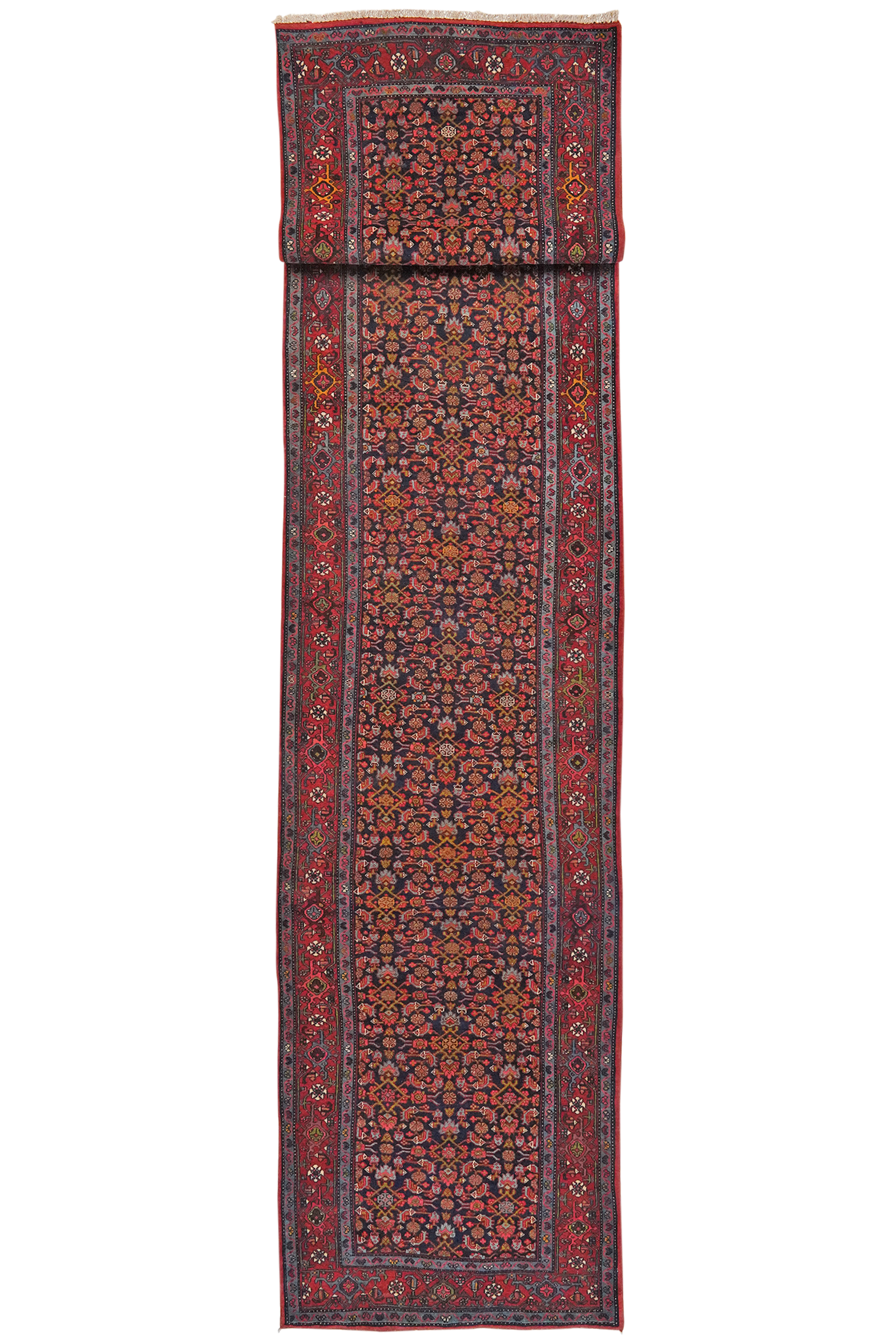 Bidjar — Handgefertigt, 504x93 cm, Rot, 100% Virgin Wool | Main view