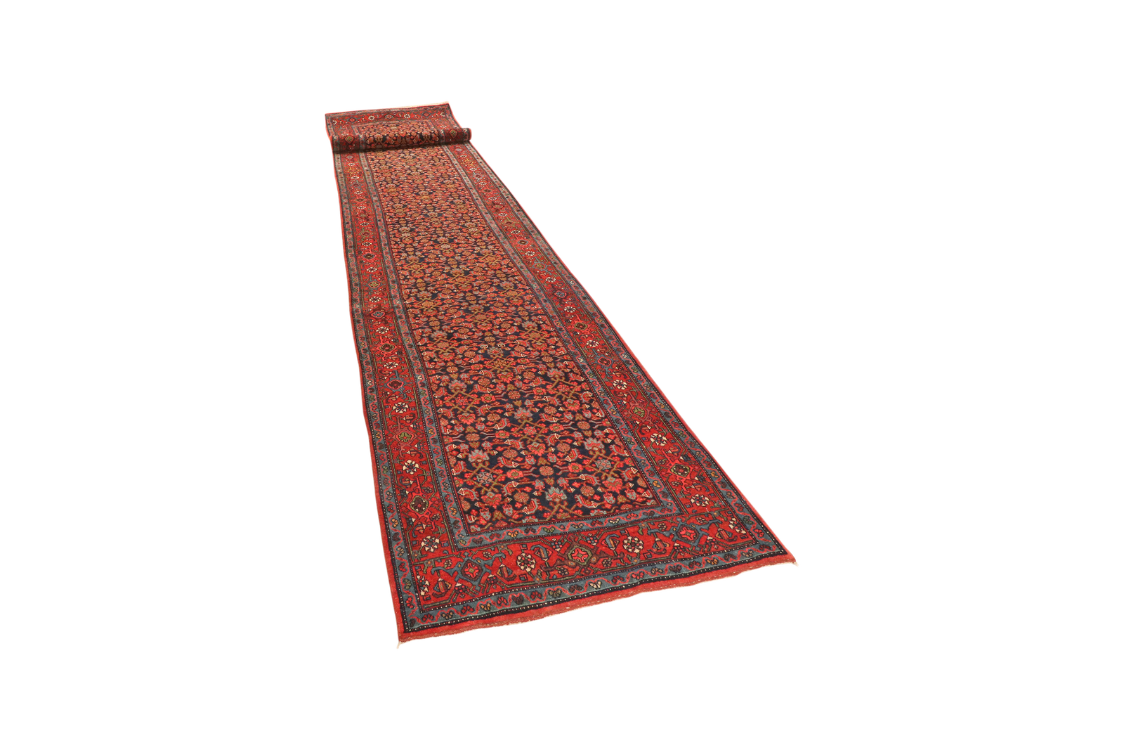 Bidjar — Handgefertigt, 504x93 cm, Rot, 100% Virgin Wool | View 6