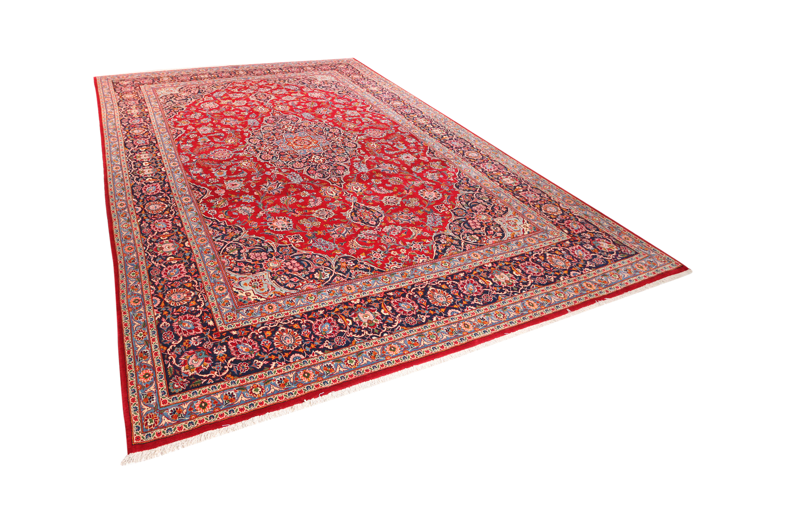 Kashan — Hand-knotted, 274x389 cm, Red, 100% Virgin Wool | View 5