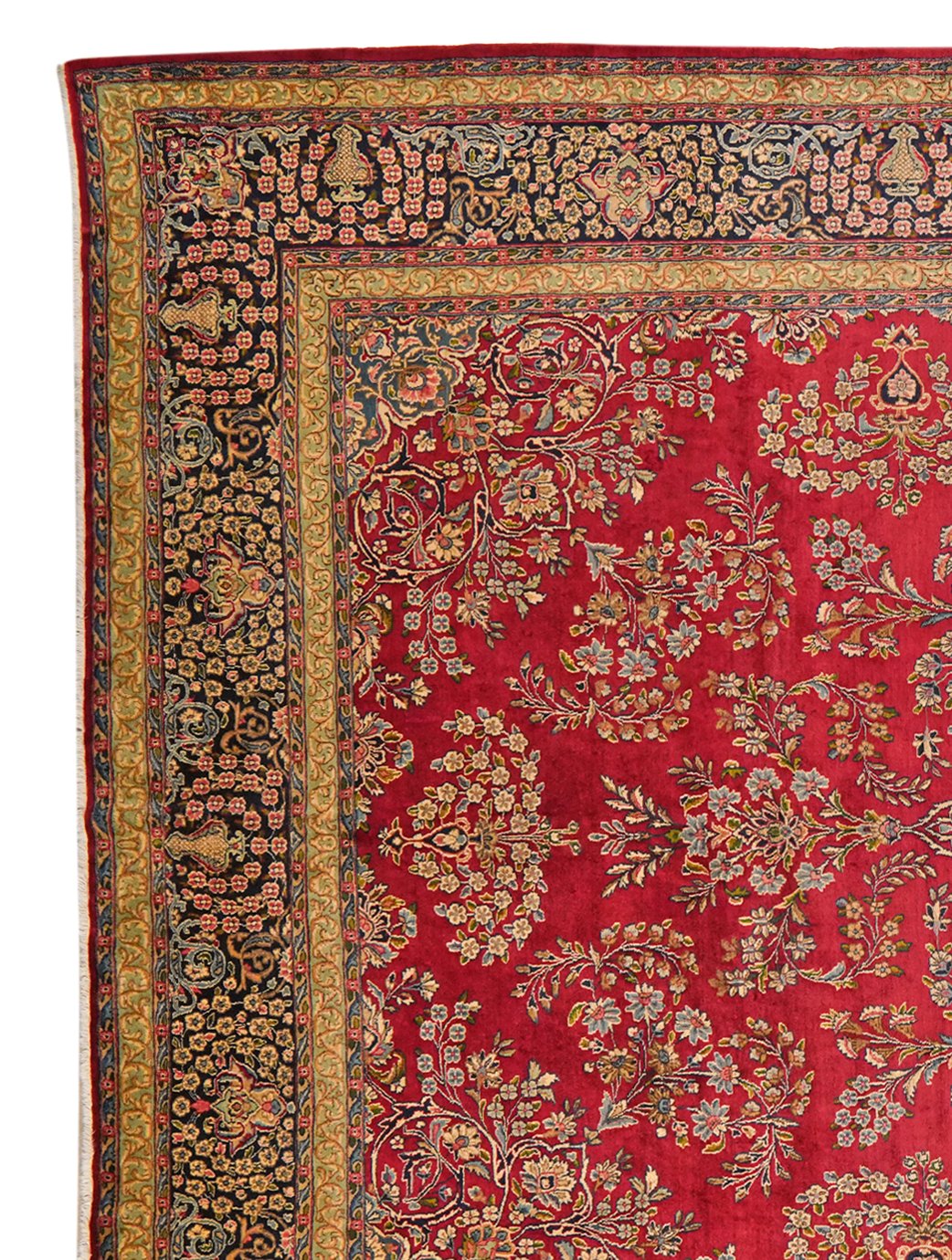 Kirman — Hand-knotted, 296x416 cm, Red, 100% Virgin Wool | View 3