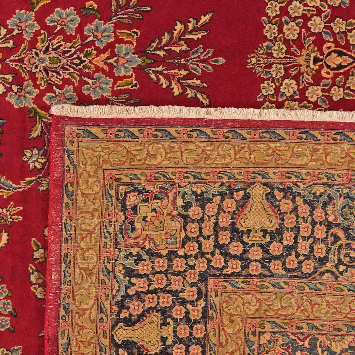 Kirman — Hand-knotted, 296x416 cm, Red, 100% Virgin Wool | View 6