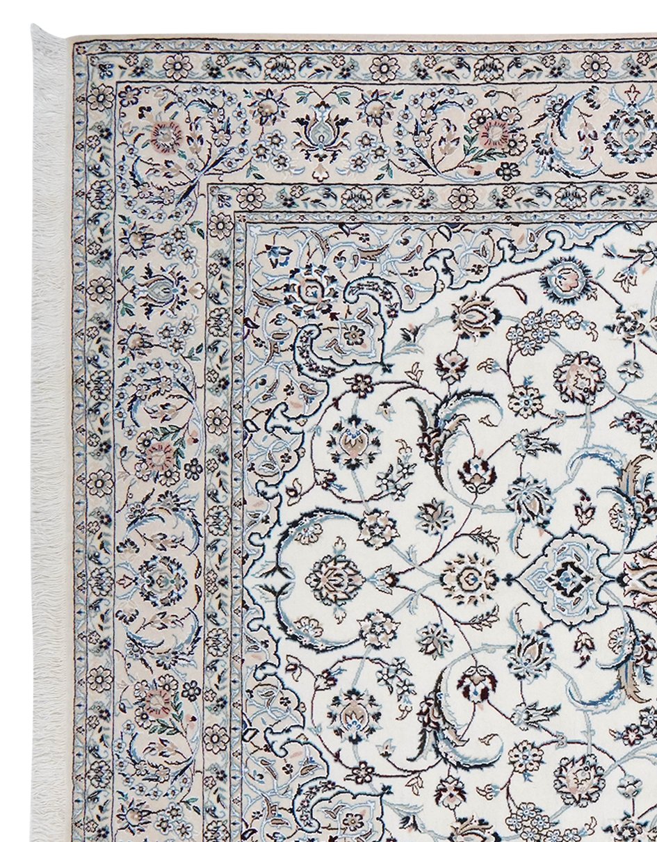 Nain 9La — Hand-knotted, 201x302 cm, Beige, 100% Virgin Wool | View 3