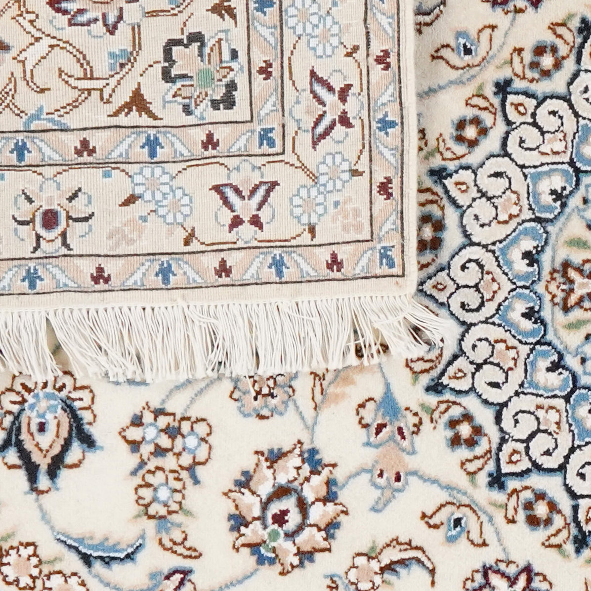 Nain 9La — Hand-knotted, 101x141 cm, Beige, 100% Virgin Wool | View 6