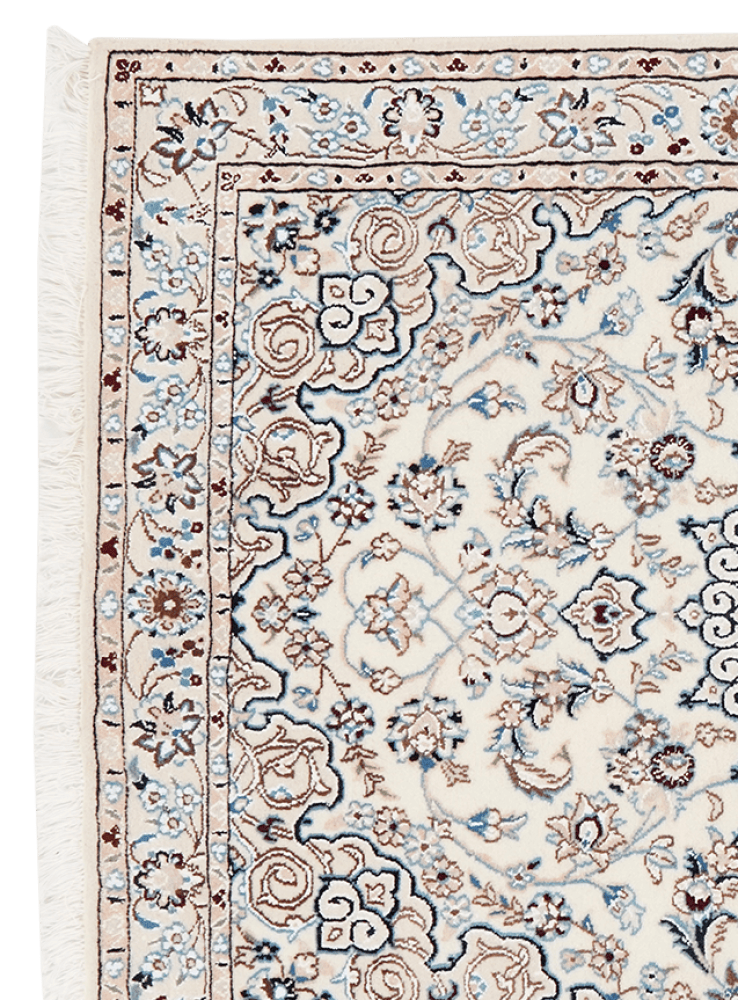 Nain 9La — Hand-knotted, 101x146 cm, Beige, 100% Virgin Wool | View 3