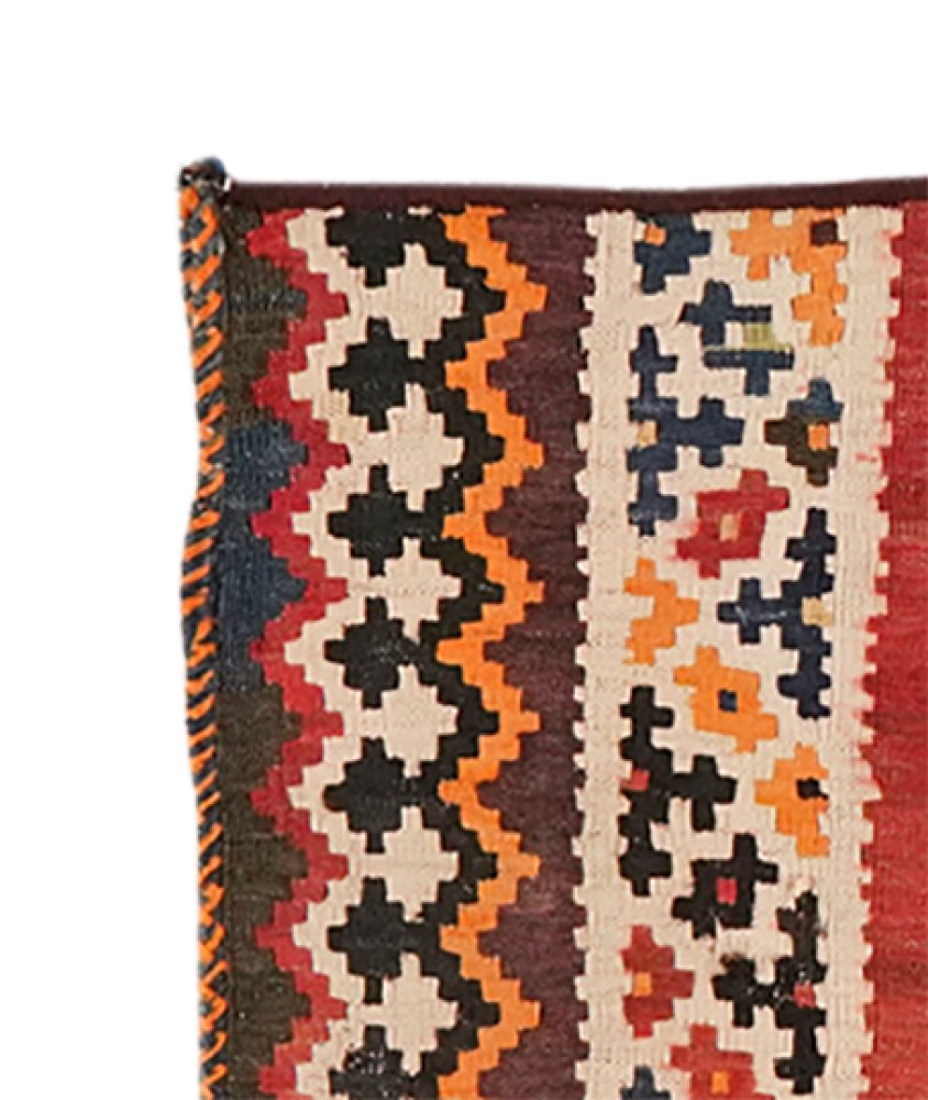 Kelim Kissen — Handmade, 46x52 cm, Red, 100% Virgin Wool | View 3