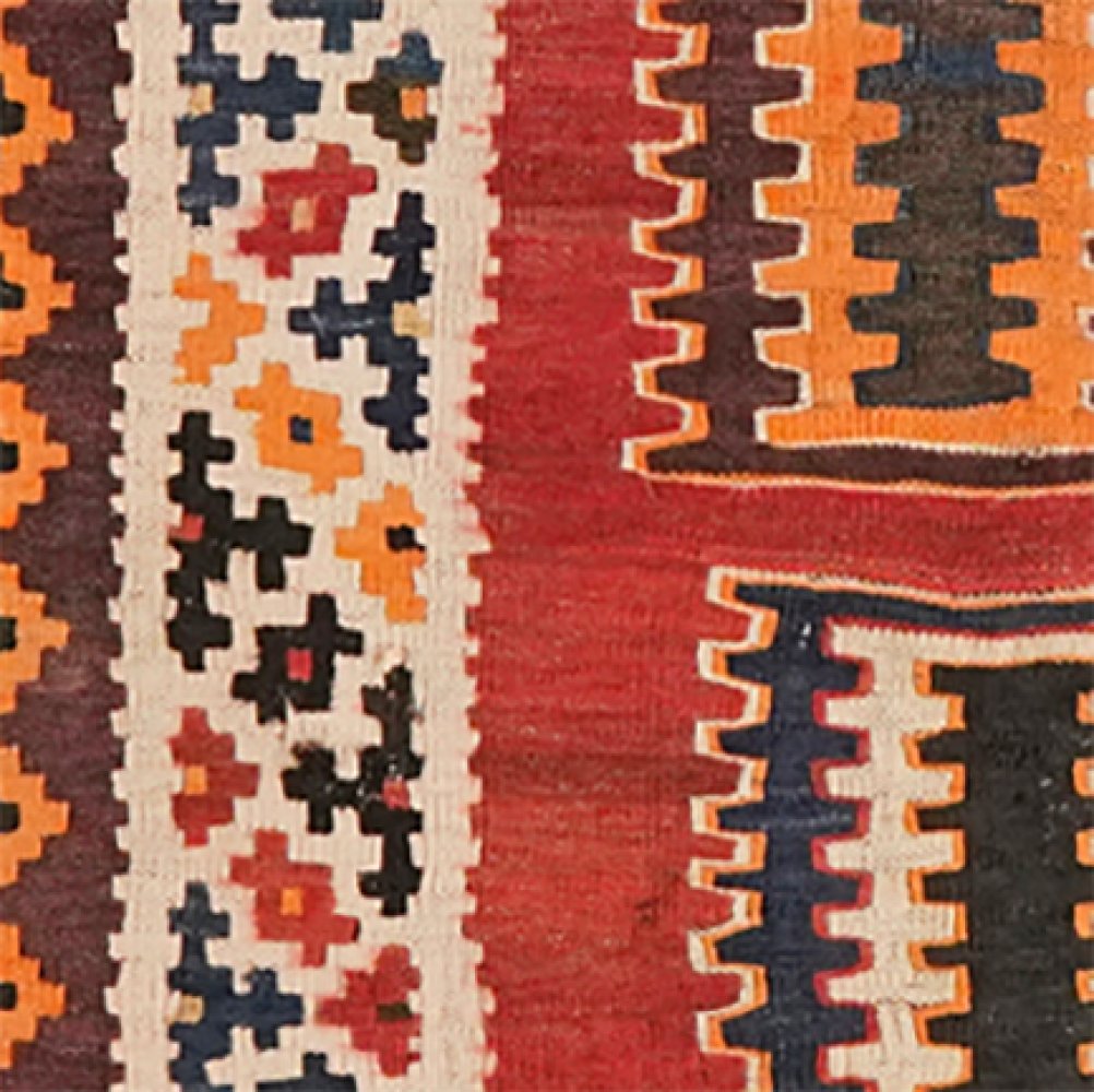 Kelim Kissen — Handmade, 46x52 cm, Red, 100% Virgin Wool | View 4