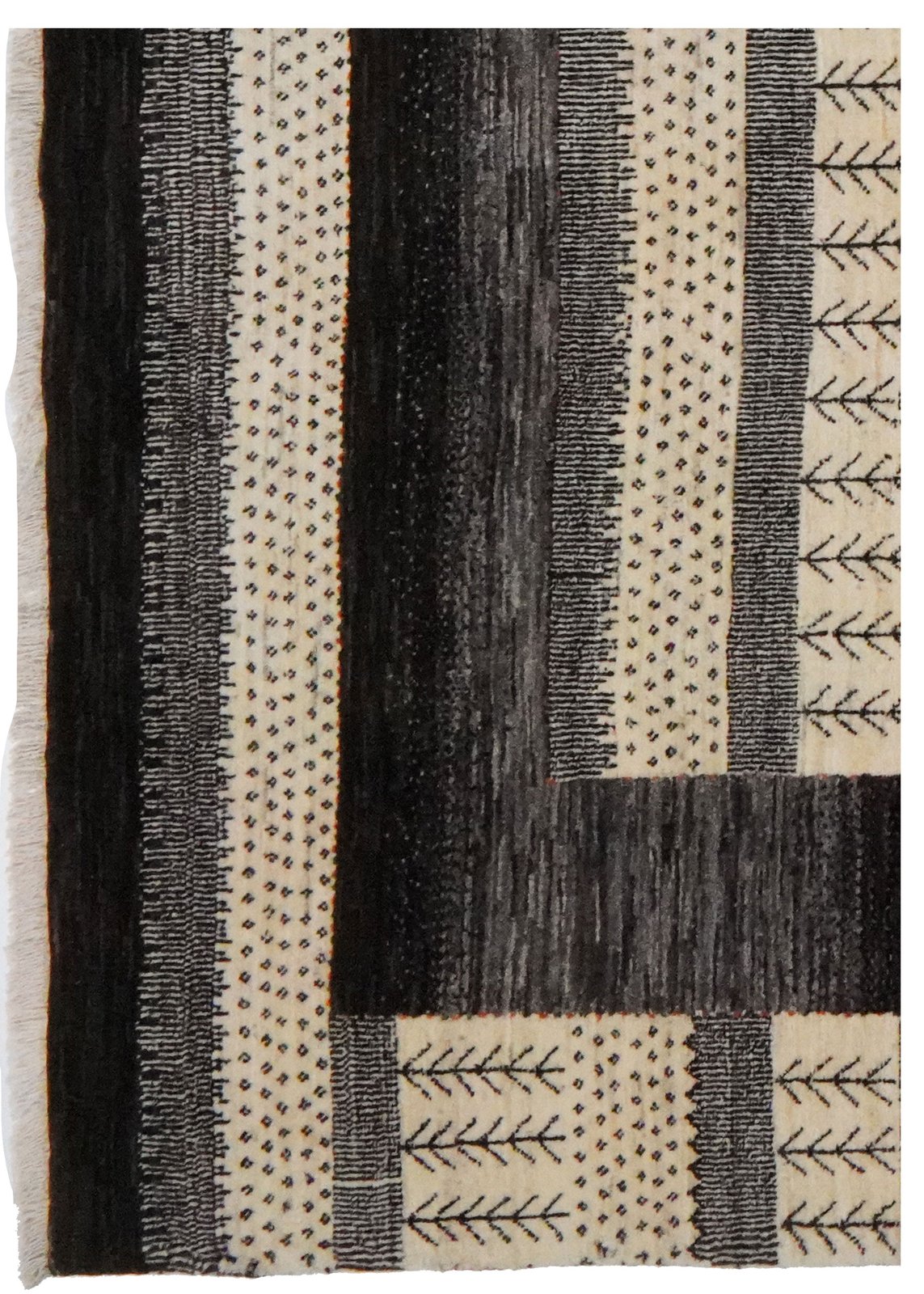 Rizbaf — Hand-knotted, 224x299 cm, Beige, 100% Virgin Wool | View 3