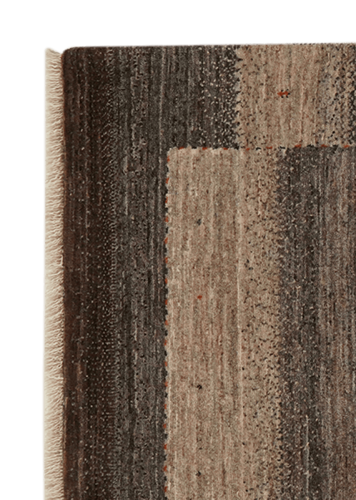 Rizbaf — Hand-knotted, 86x114 cm, Brown, 100% Virgin Wool | View 3