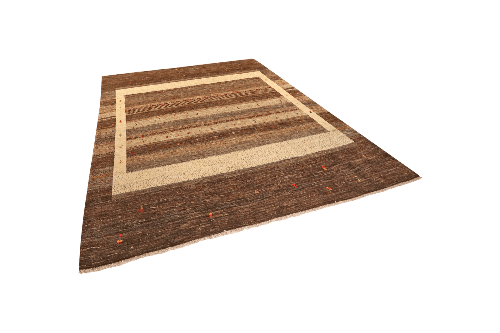 Rizbaf — Hand-knotted, 256x297 cm, Brown, 100% Virgin Wool | View 5