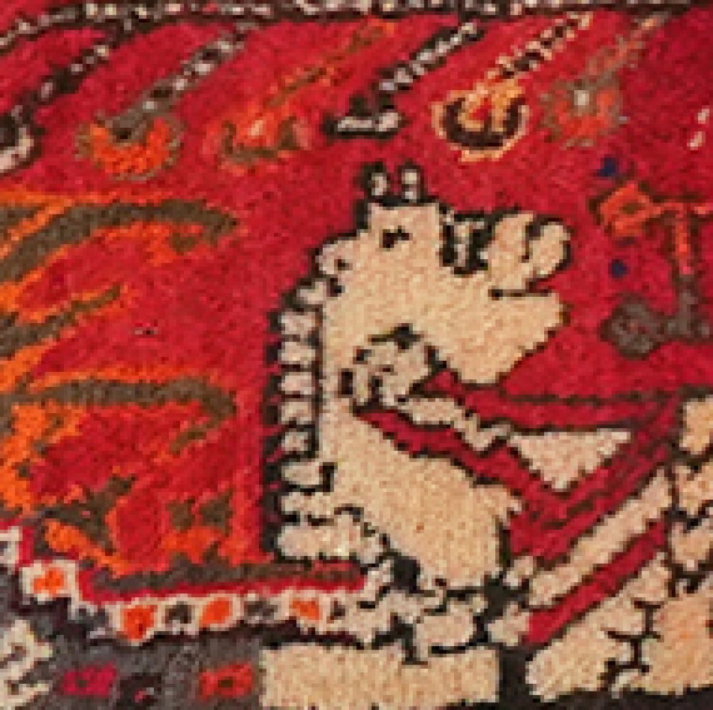 Shiraz — Hand-knotted, 25x25 cm, Multicolor, 100% Virgin Wool | View 4