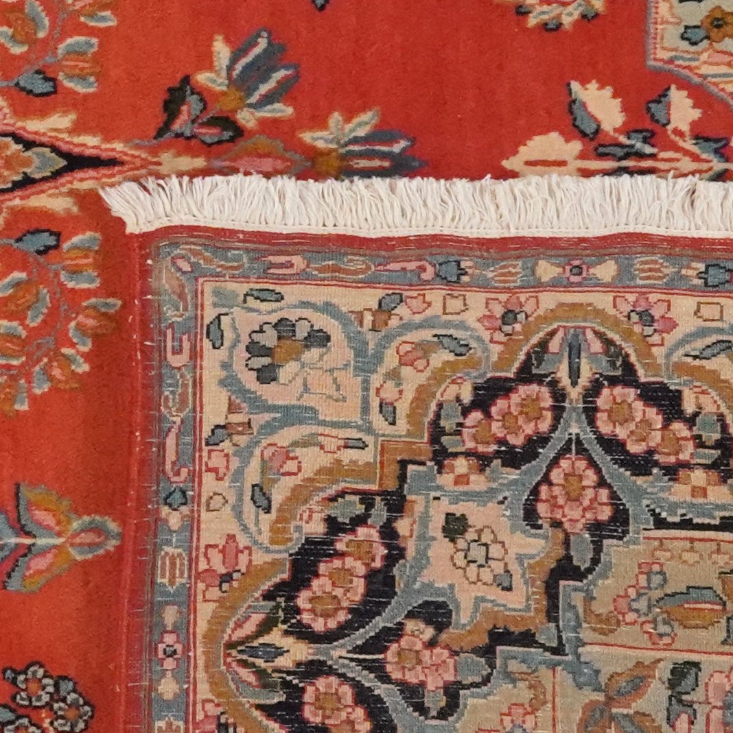 Ravar — Hand-knotted, 142x230 cm, Red, 100% Virgin Wool | View 6