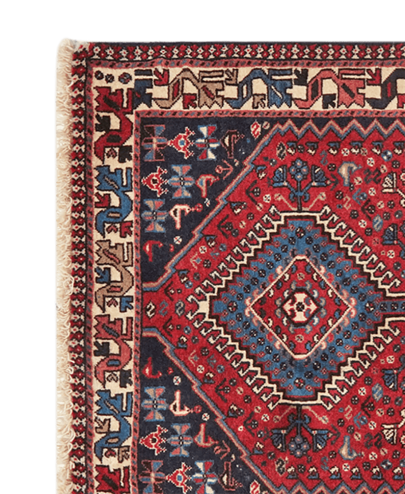 Yalameh — Hand-knotted, 82x140 cm, Red, 100% Virgin Wool | View 3