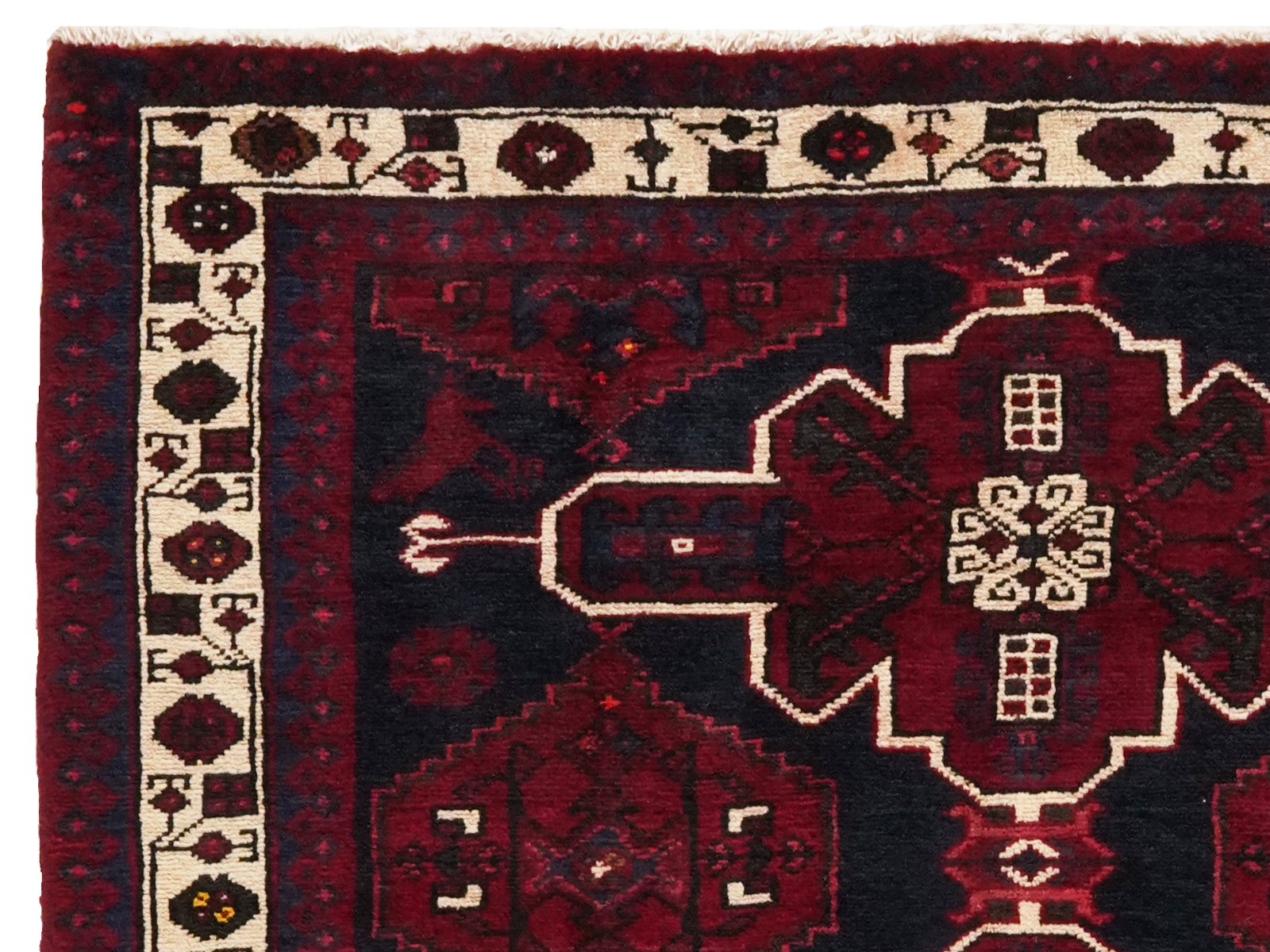 Shahsavan — Hand-knotted, 124x200 cm, Blue, 100% Virgin Wool | View 3