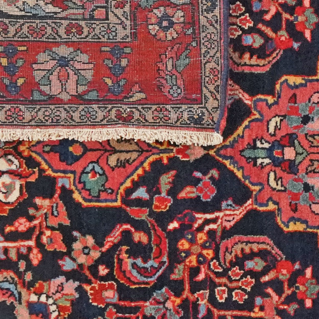 Mohadjeran — Hand-knotted, 128x200 cm, Blue, 100% Virgin Wool | View 6
