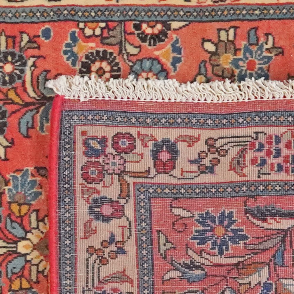 Sarough — Hand-knotted, 78x203 cm, Red, 100% Virgin Wool | View 6