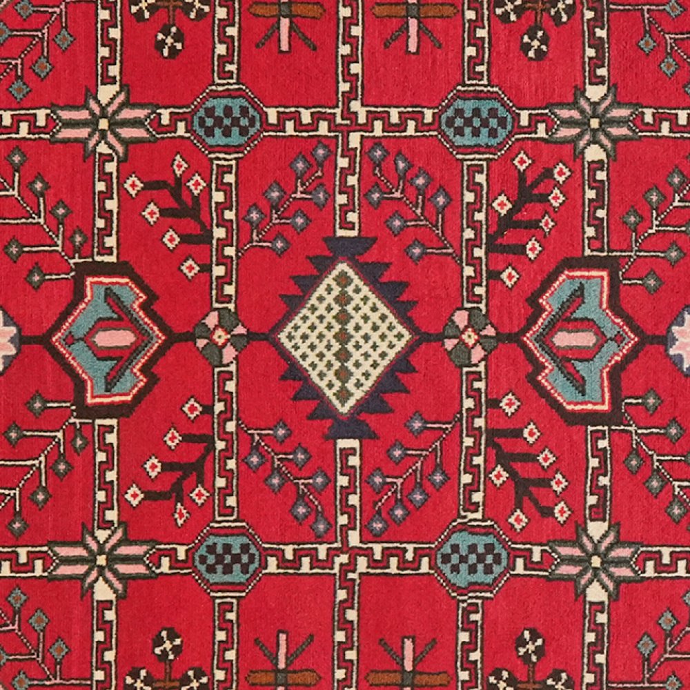 Shahsavan — Hand-knotted, 107x152 cm, Red, 100% Virgin Wool | View 4