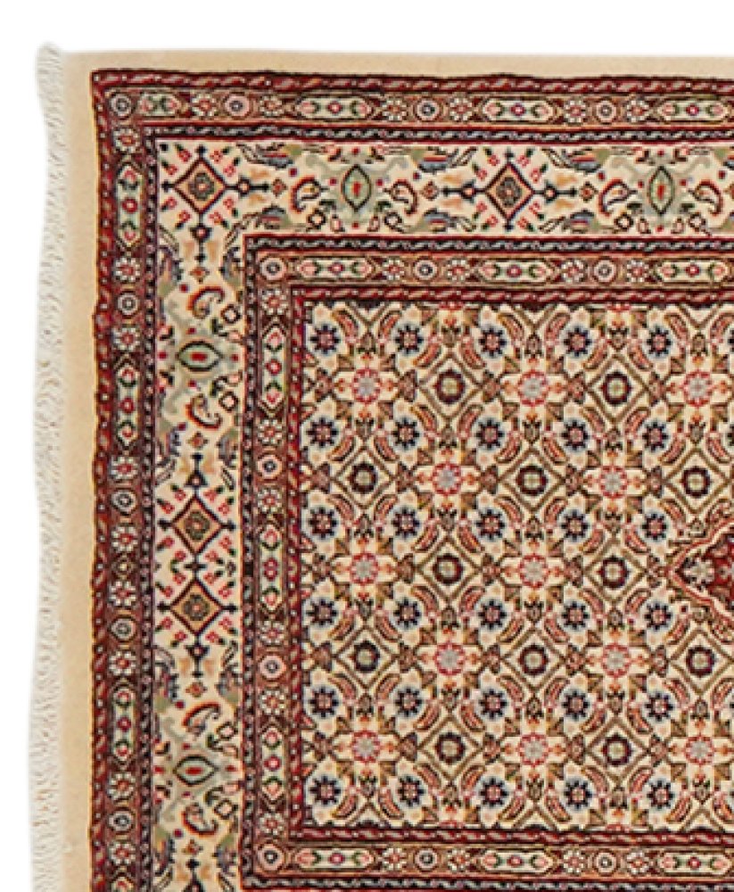 Moud Mahi — Hand-knotted, 81x391 cm, Beige, 100% Virgin Wool | View 3