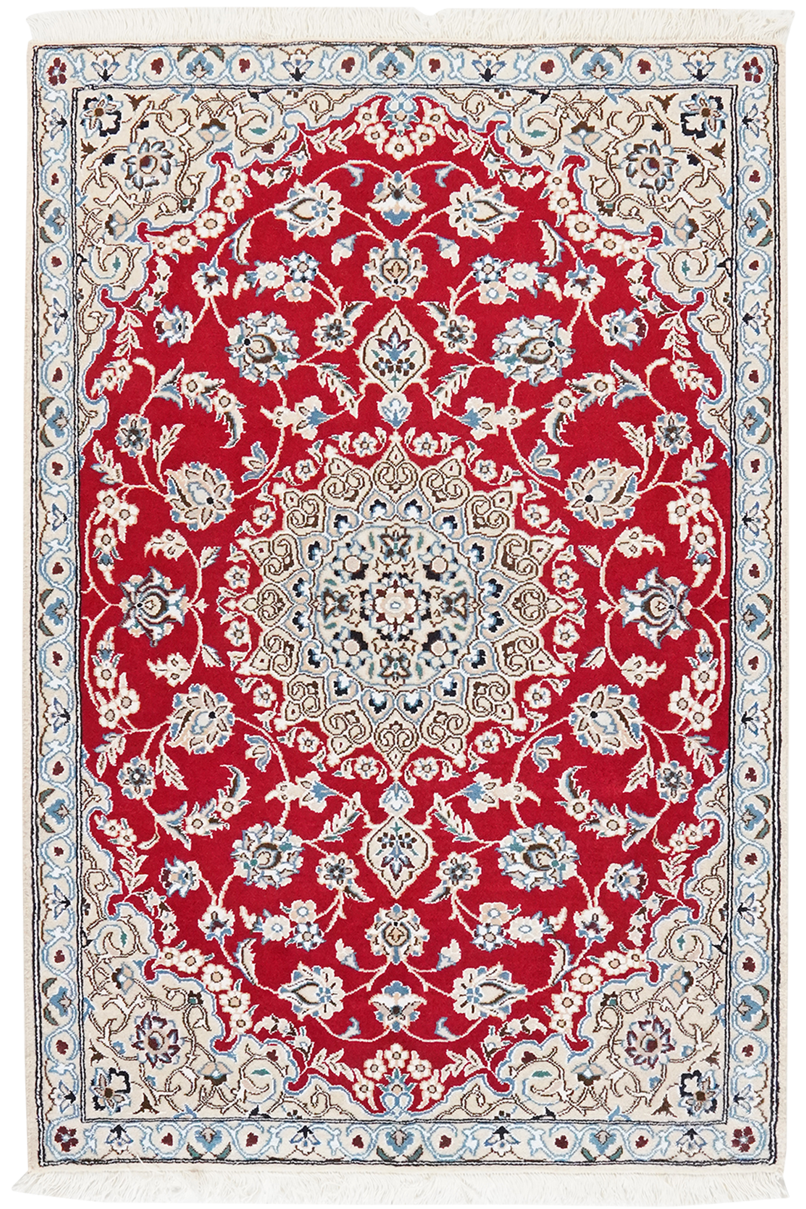 Nain 9La — Handgefertigt, 137x91 cm, Beige, 100% Virgin Wool | Main view