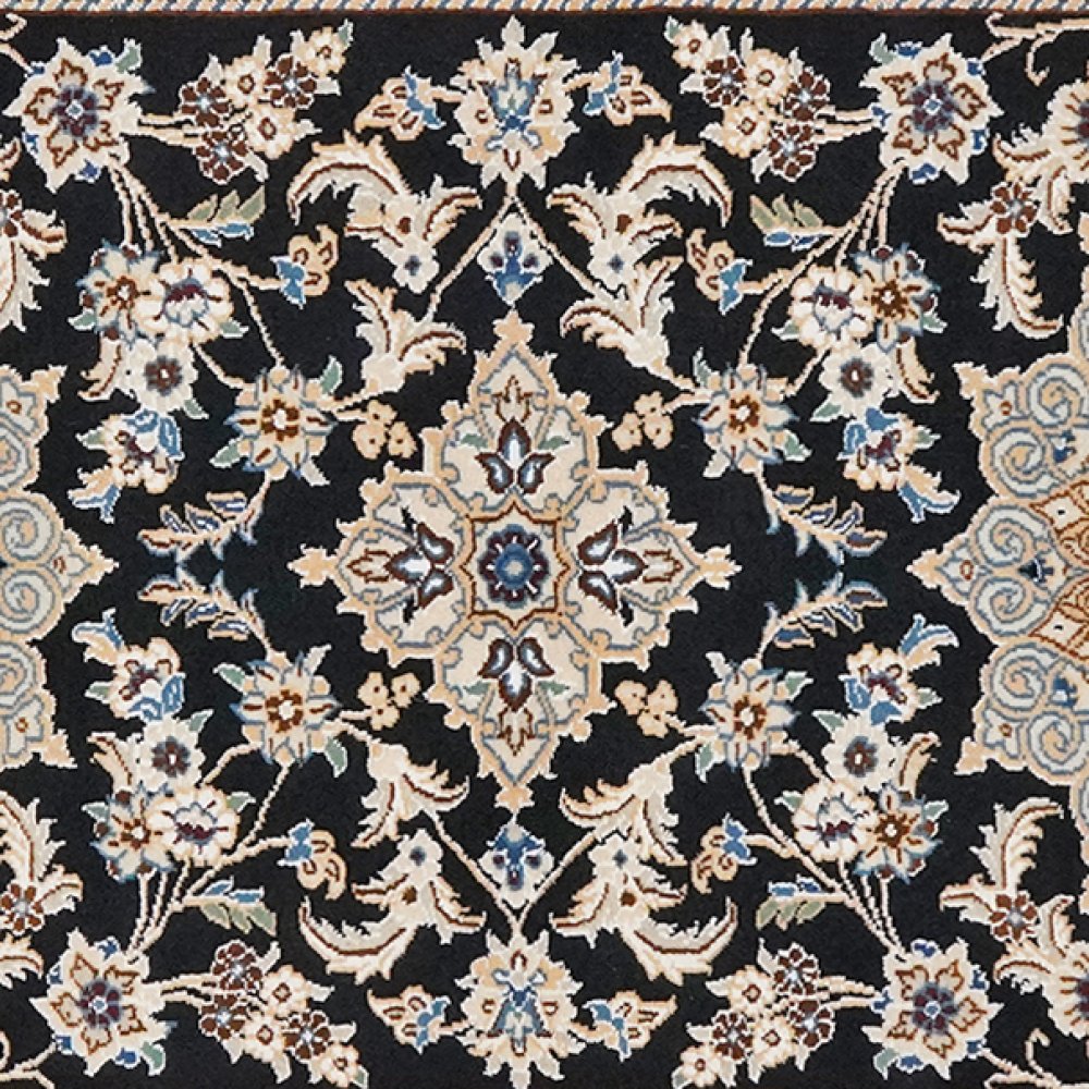 Nain 9La — Hand-knotted, 82x207 cm, Blue, 100% Virgin Wool | View 4