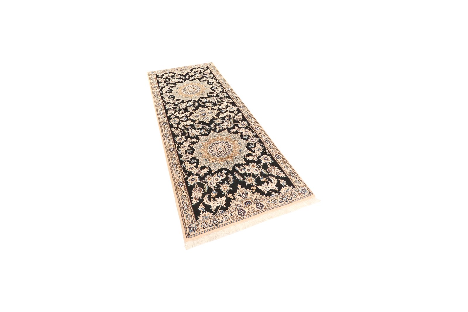 Nain 9La — Hand-knotted, 82x207 cm, Blue, 100% Virgin Wool | View 5